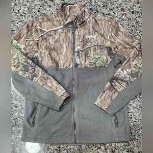 Magellan Outdoors HuntGear Boone Fleece Camo Jacket featuring Mossy Oak